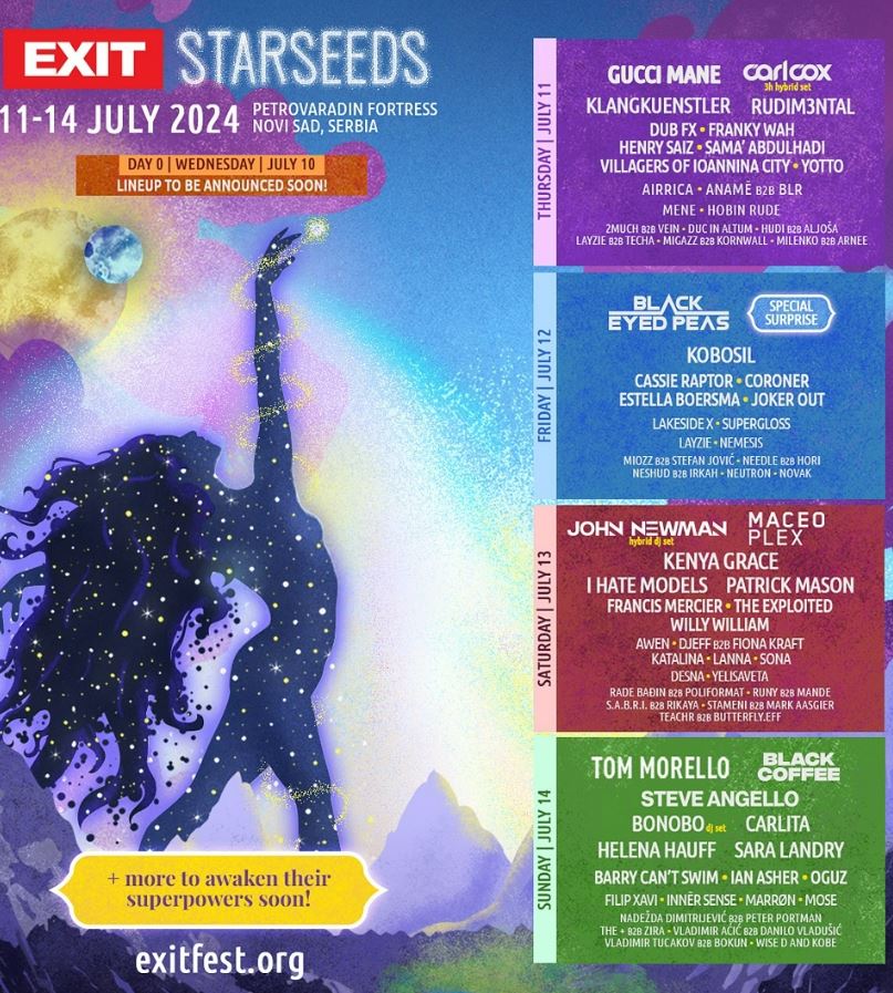 Exit 2024 Lineup Poster