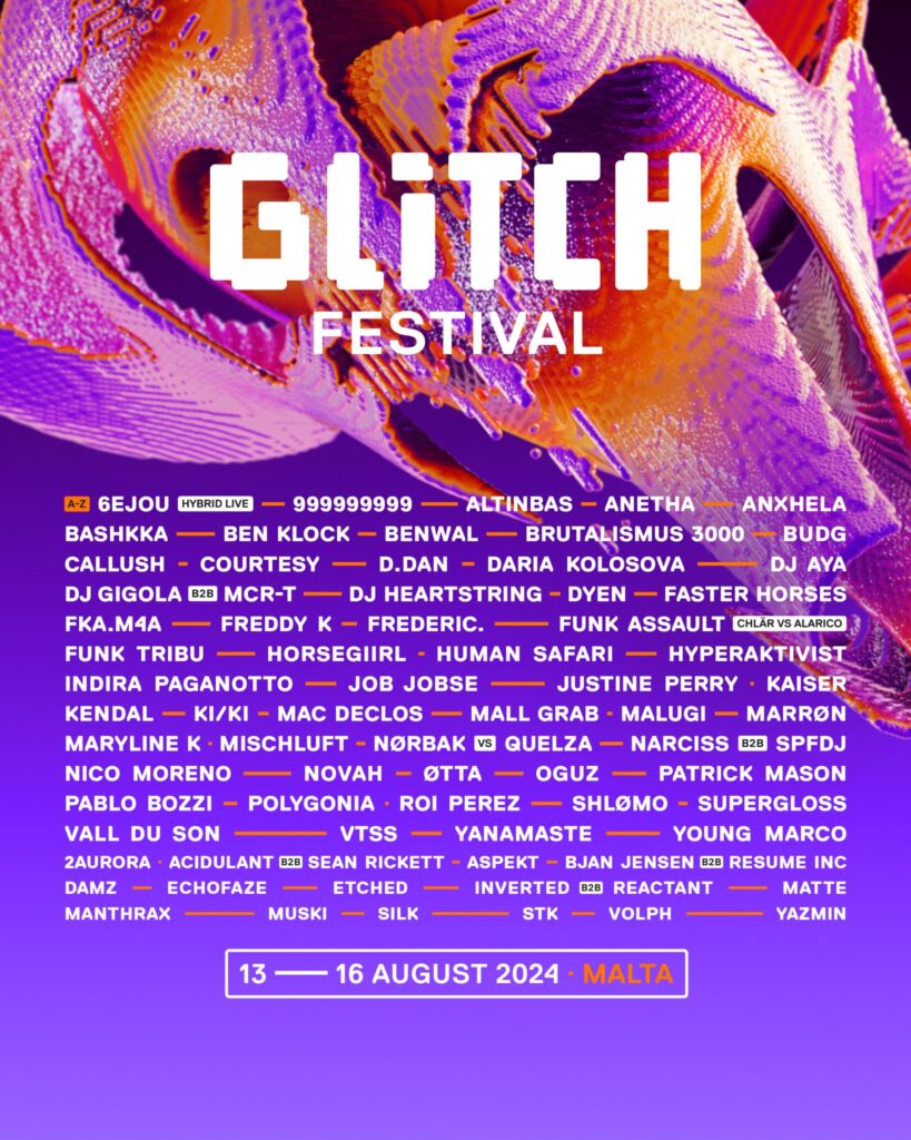 Glitch Festival 2024 Lineup Poster