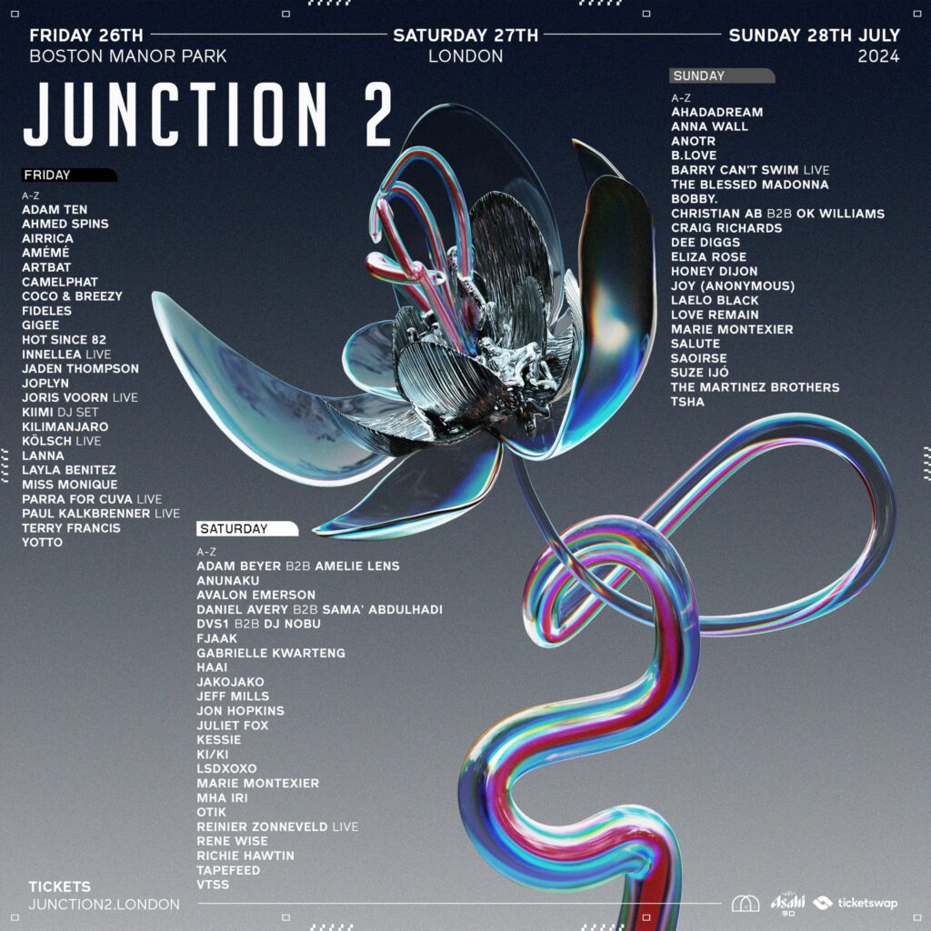 Junction 2 2024 Lineup Poster